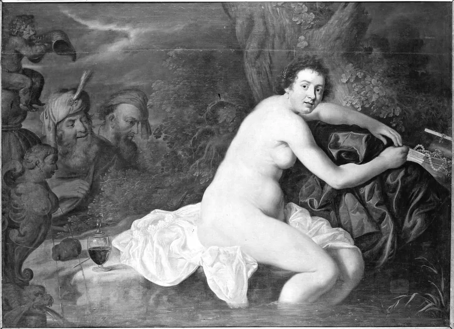 Susanne i badet by Jan van Neck