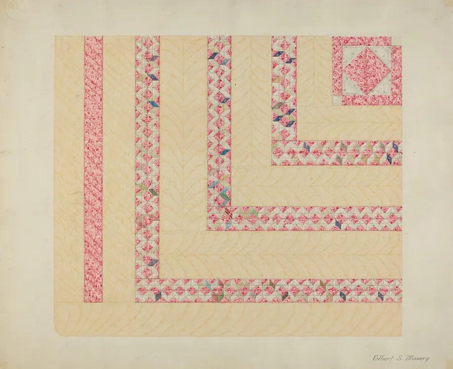 Patchwork or Pieced Quilt by Elbert S. Mowery