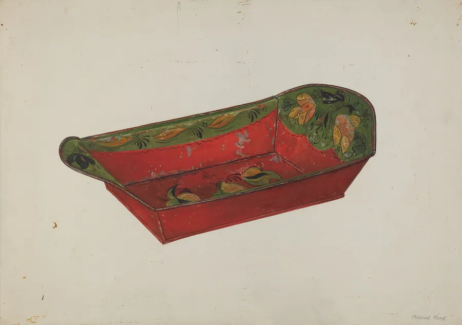 Toleware Bread Tray by Mildred Ford