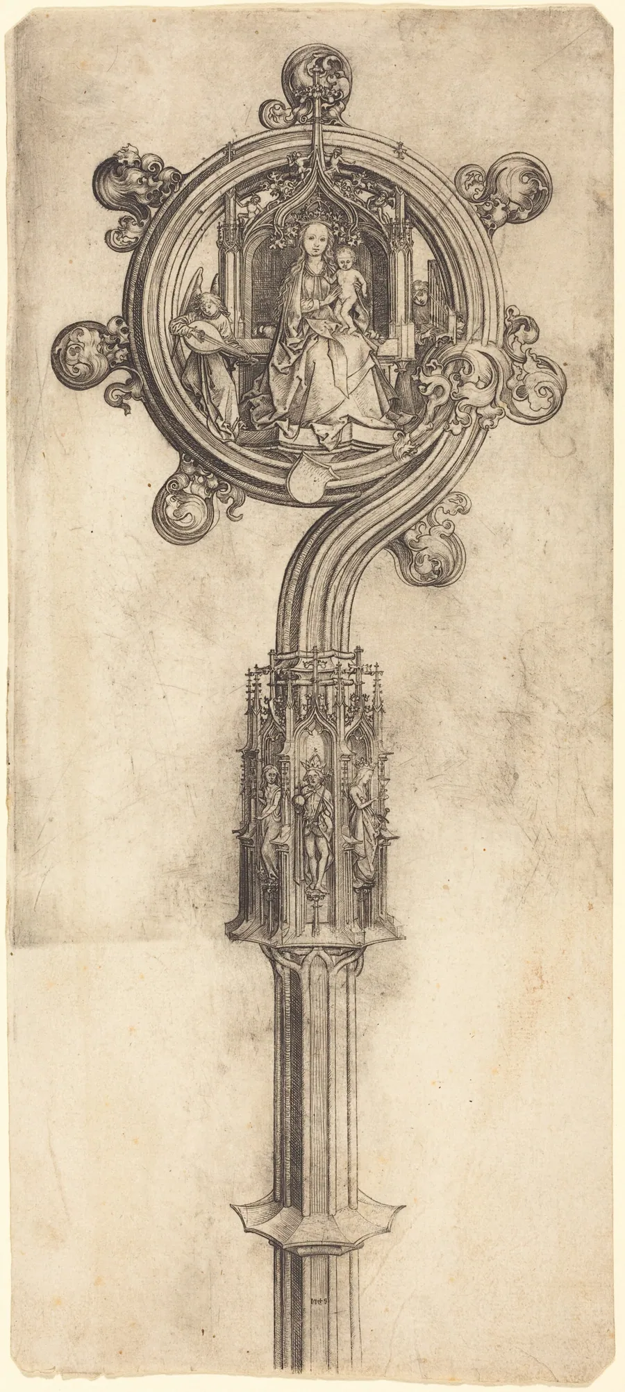 A Bishop's Crosier by Martin Schongauer