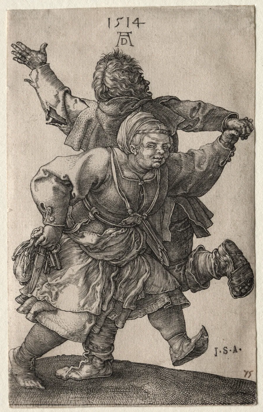 Peasant Couple Dancing by Albrecht Dürer