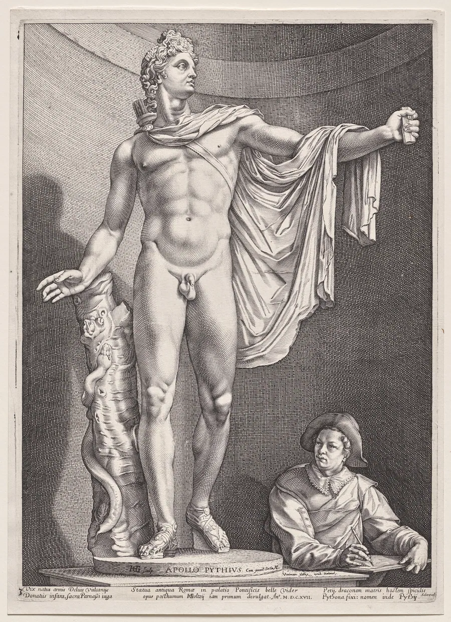 Apollo Belvedere by Hendrick Goltzius