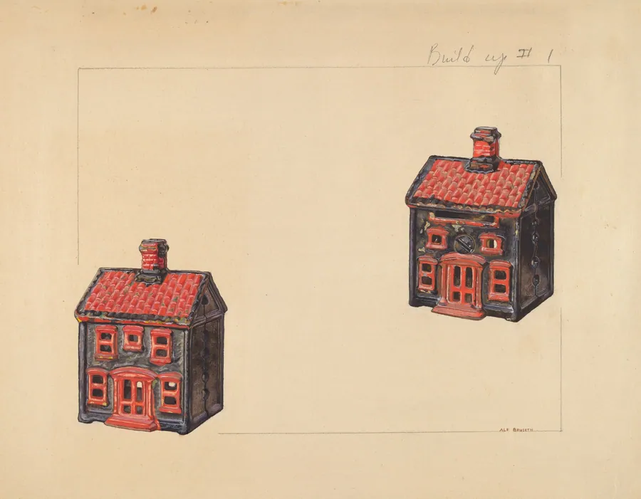 House Coin Bank by Alf Bruseth
