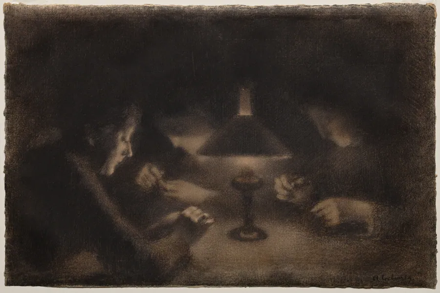 Evening by Albert-Charles Lebourg