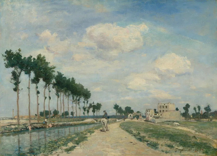 The Towpath by Johan Barthold Jongkind