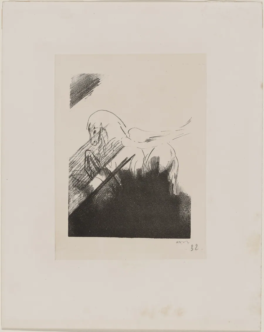 Winged Horse (Cheval aile) by Odilon Redon