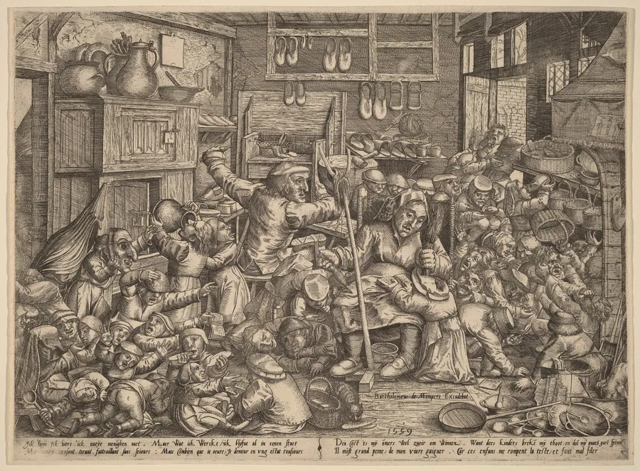The Cobbler's Unruly Family by Peter van der Borcht