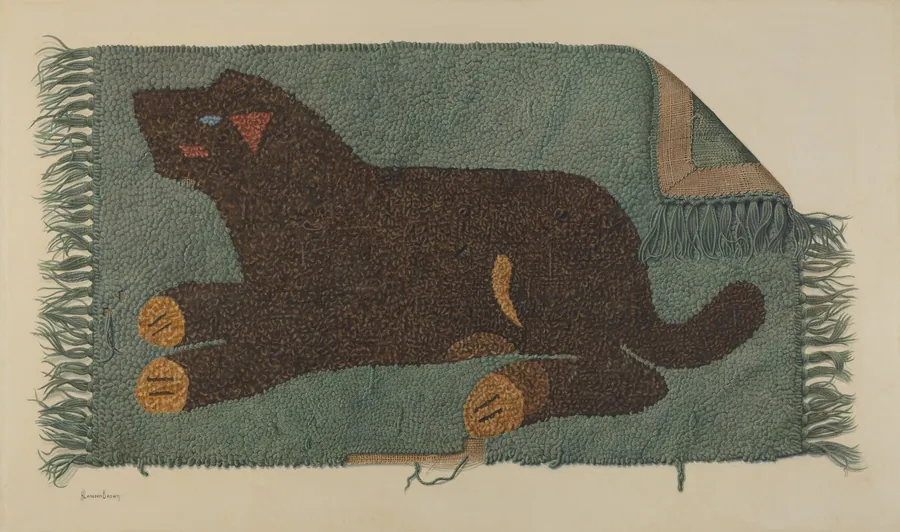 Hooked Rug by H. Langden Brown