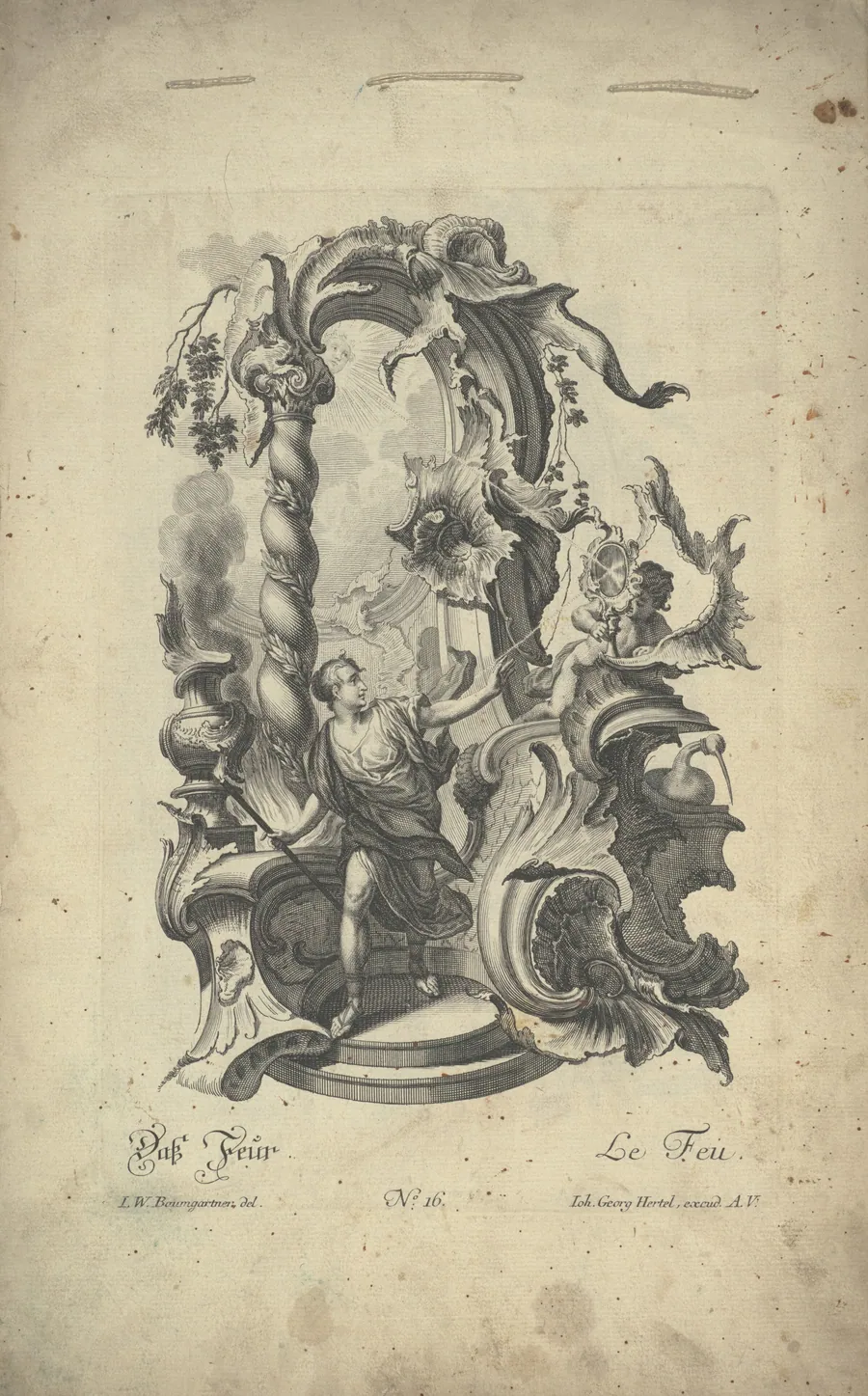 Das Feur / Le Feu (Fire) by Johann Wolfgang Baumgartner