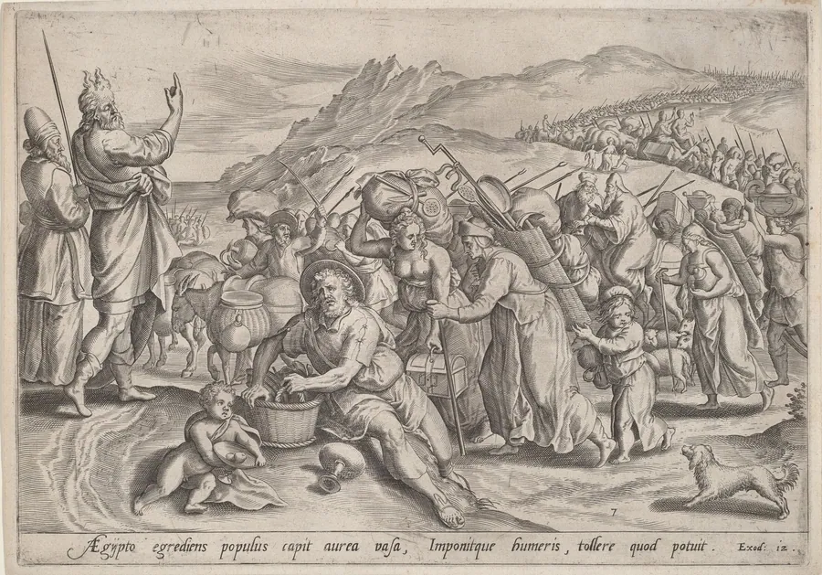 The Exodus from Egypt by Jan Sadeler I