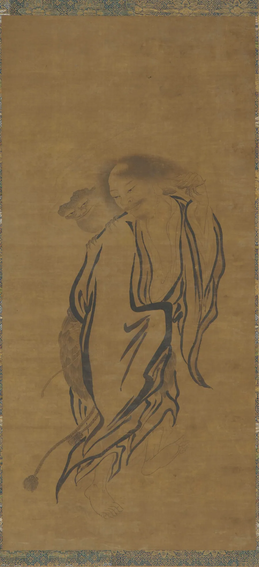 Liu Hai with a three-legged toad by Formerly attributed to Li Gonglin (傳)李公麟 (ca. 1049-1106)