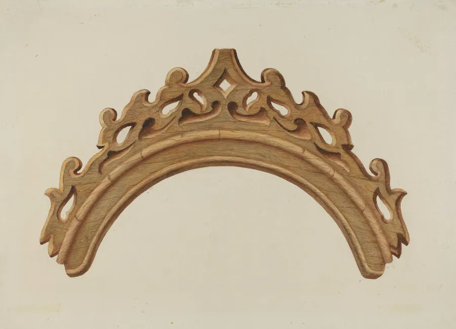 Detail of Confessional by Harry Mann Waddell