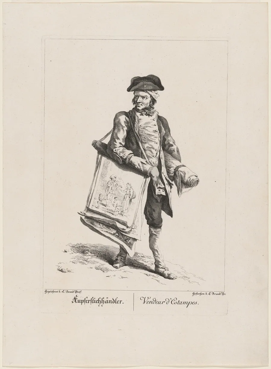 Kupferstichhändler (Print Seller) by Johann Christian Brand