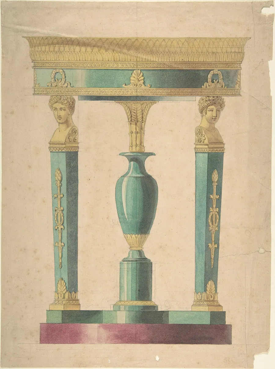 Design for a Table by Adrien Louis Marie Cavelier