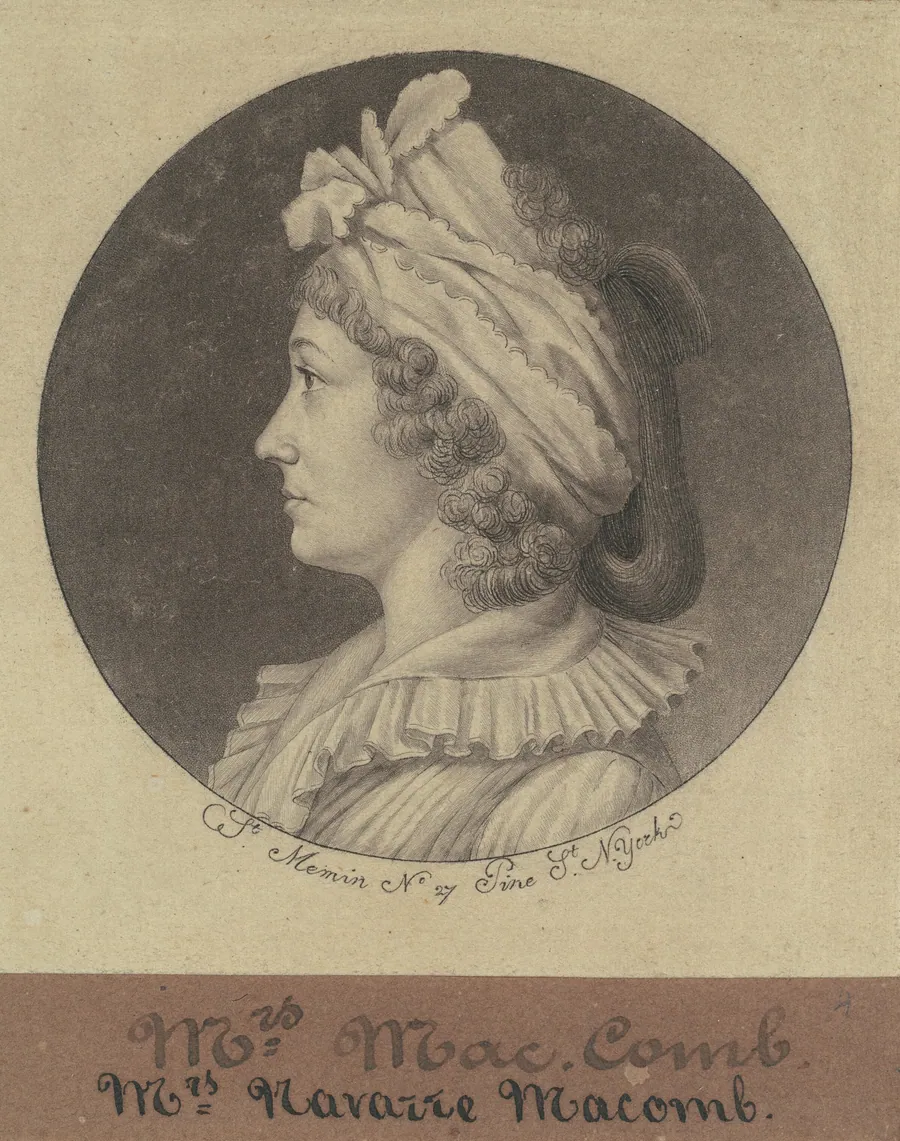 Christina Livingston Macomb by Charles B. J. Févret de Saint-Mémin
