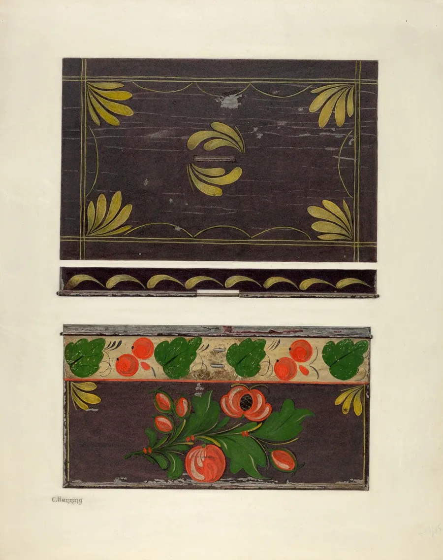 Toleware Document Box by Charles Henning