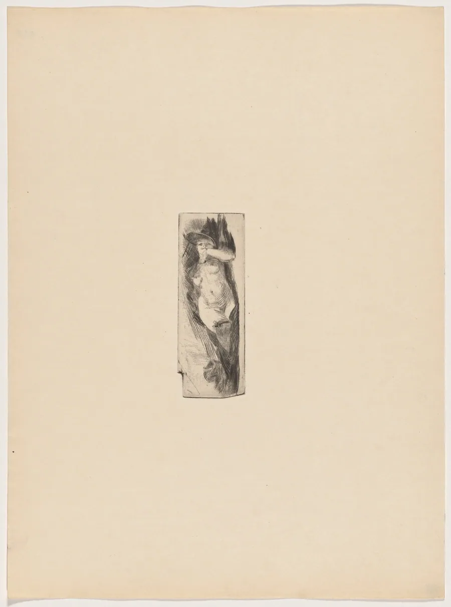Etude de nu (Study of a Nude) by Félicien Rops