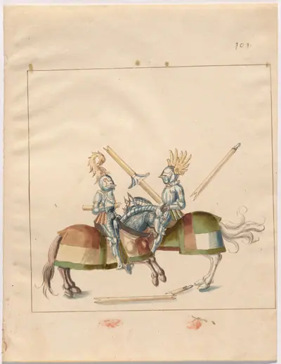 Mock Joust of War in Reinforced Field Armor