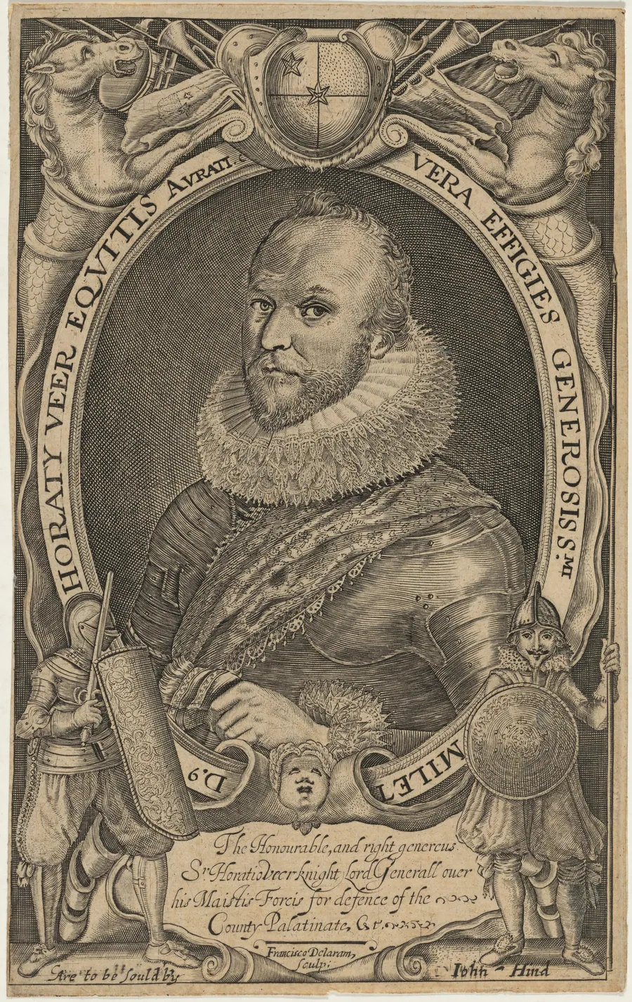 Horaty Veer, Equitus (Horace Vere, Lord Vere of Telbury) by Francis Delaram