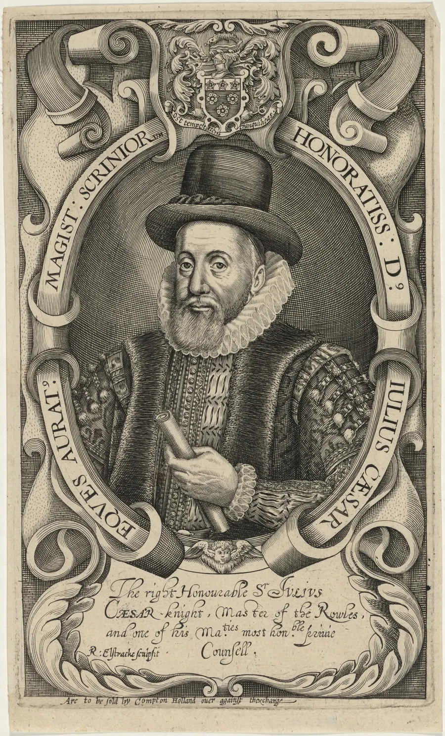 Sir Julius Caesar, Master of the Roules by Renold Elstrack