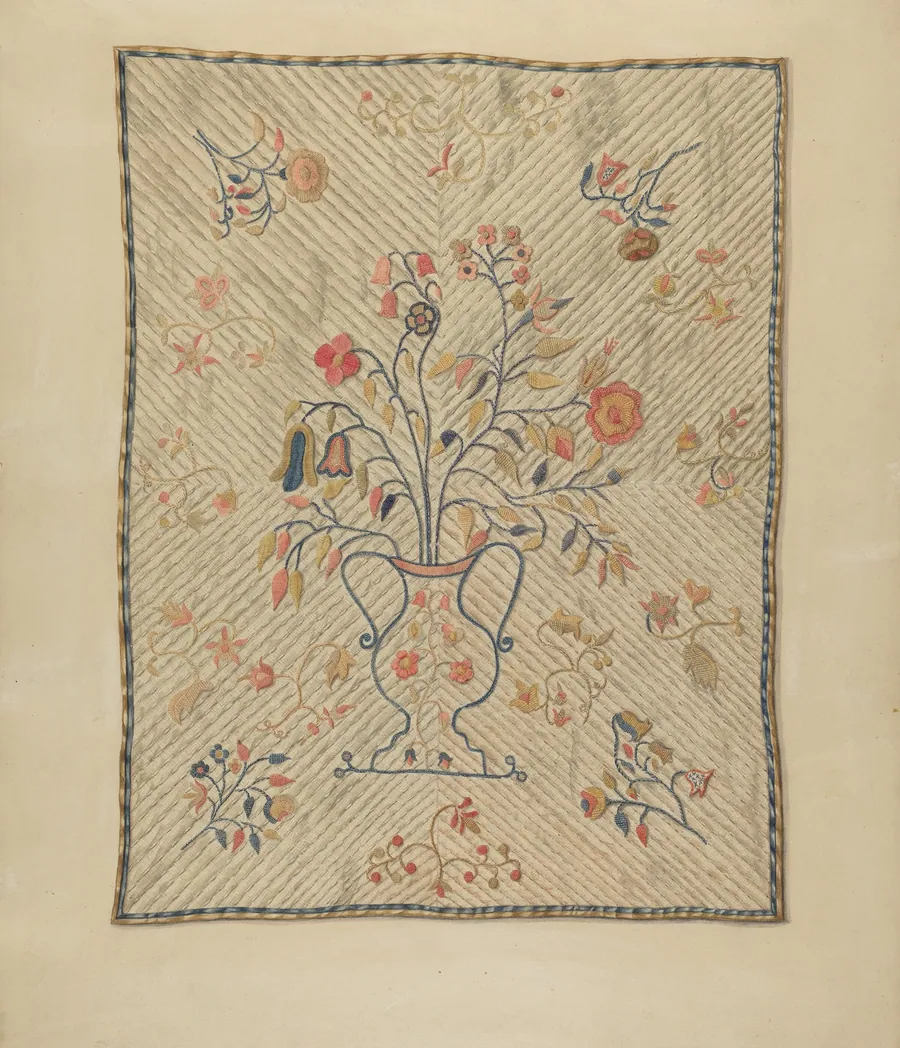 Crewel Wall Hanging by Isabelle De Strange