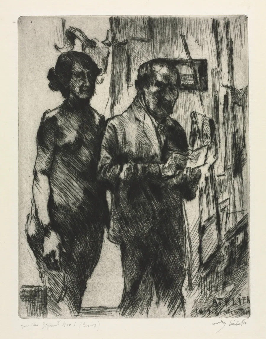 In the Studio by Lovis Corinth