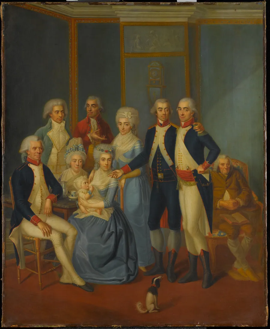 Portrait of a Military Family by Jean Jacques Hauer