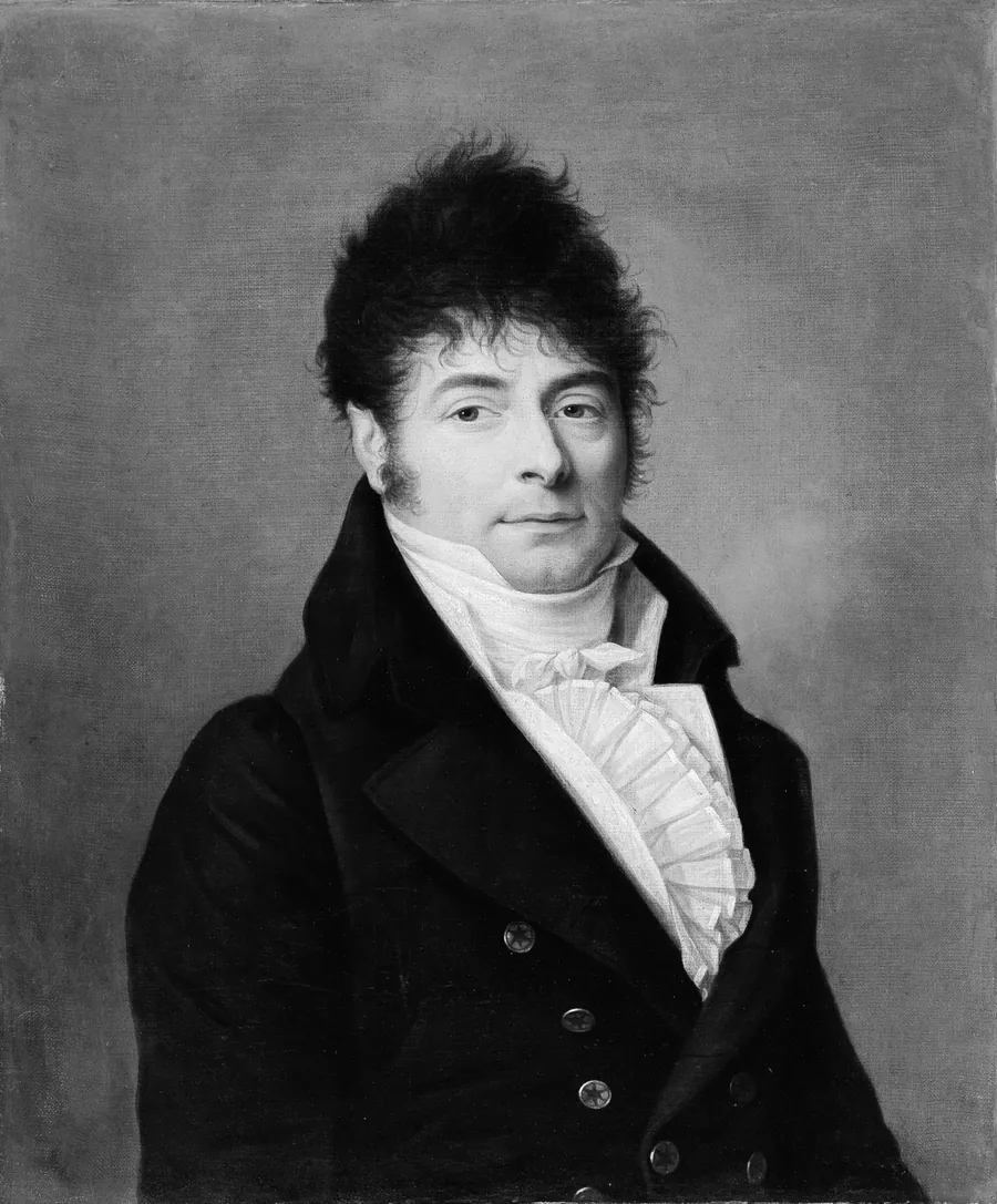 Portrait of a Man in a Blue Coat by French Painter