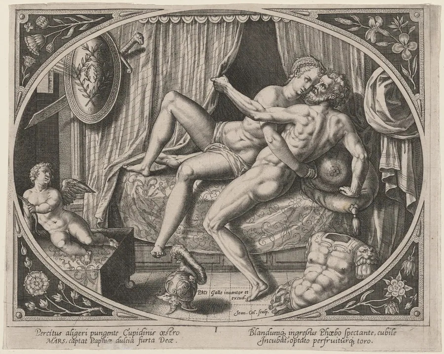 Mars and Venus Adulterous by Hans Collaert the Younger