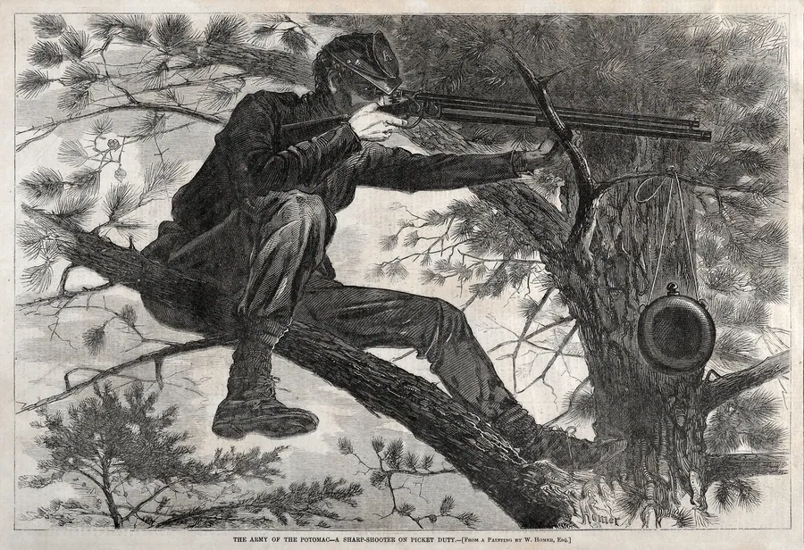 The Army of the Potomac - A Sharpshooter on Picket Duty by Winslow Homer