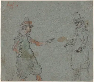 Two Gentlemen (verso)