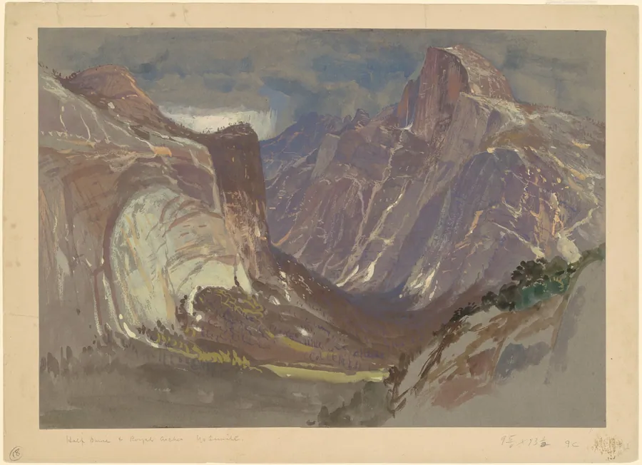 Half Dome and Royal Arches, Yosemite, from Glacier Point by Samuel Colman