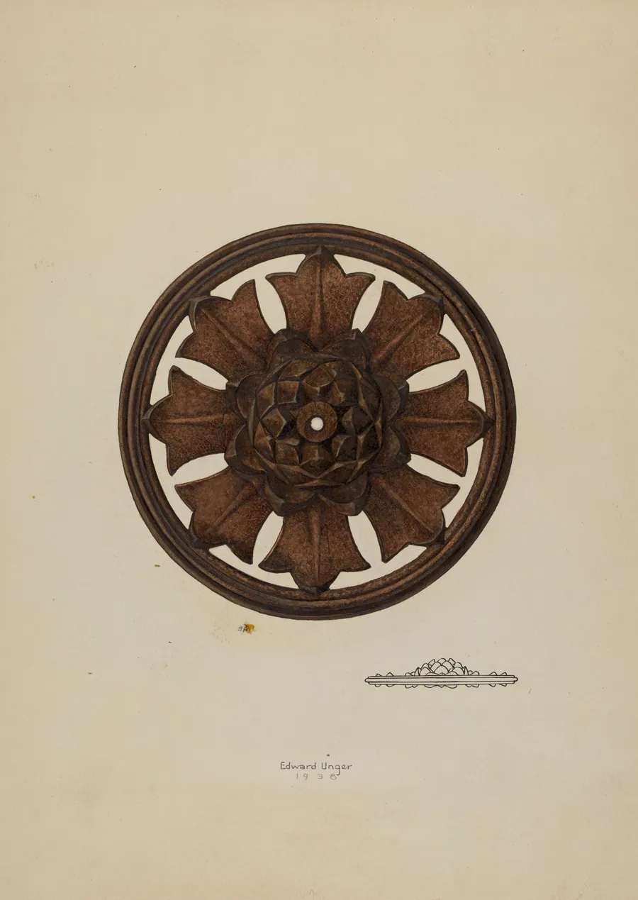 Perforated Rosette by Edward Unger