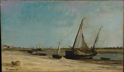 Boats on the Seacoast at Étaples