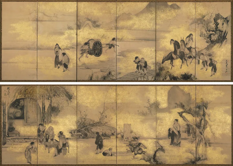 The Eight Immortals of the Wine Cup by Soga Shōhaku