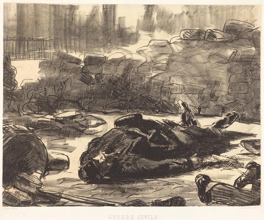 Civil War (Guerre civile) by Edouard Manet