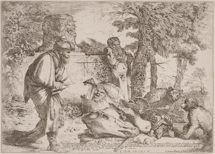 Diogenes Searching for an Honest Man by Giovanni Benedetto Castiglione