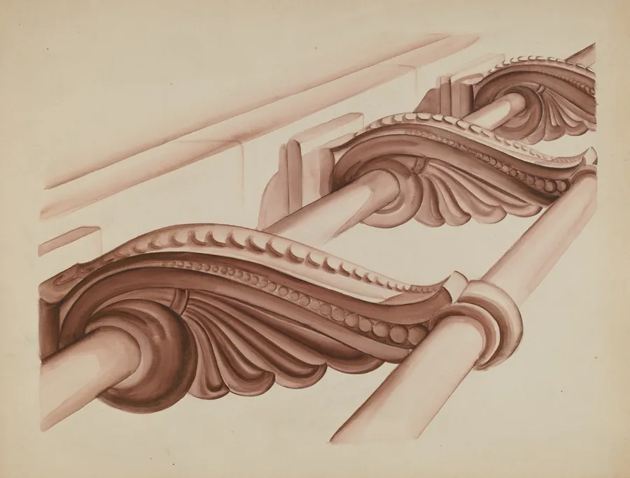 Ornamental Stair Rail by Natalie Simon