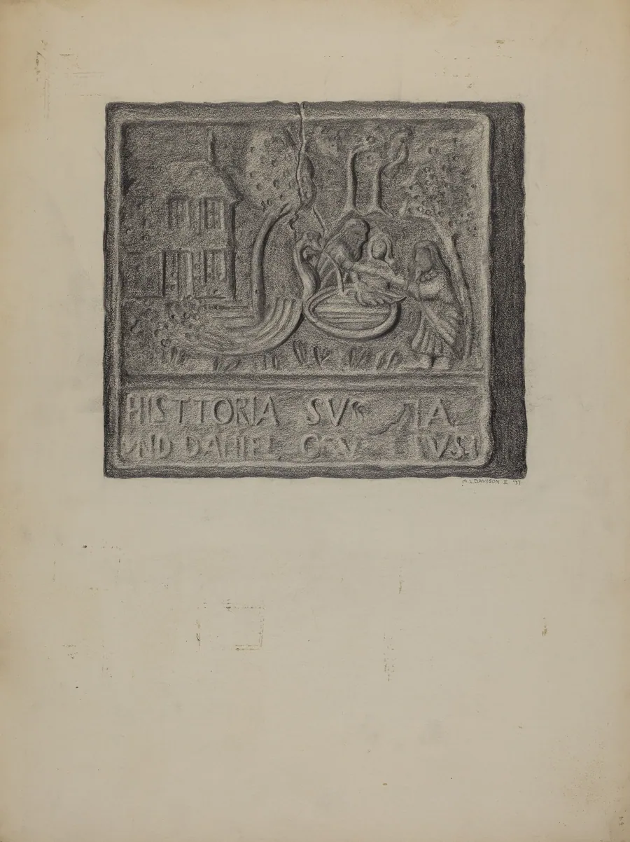 Pa. German Stove Plate by Austin L. Davison