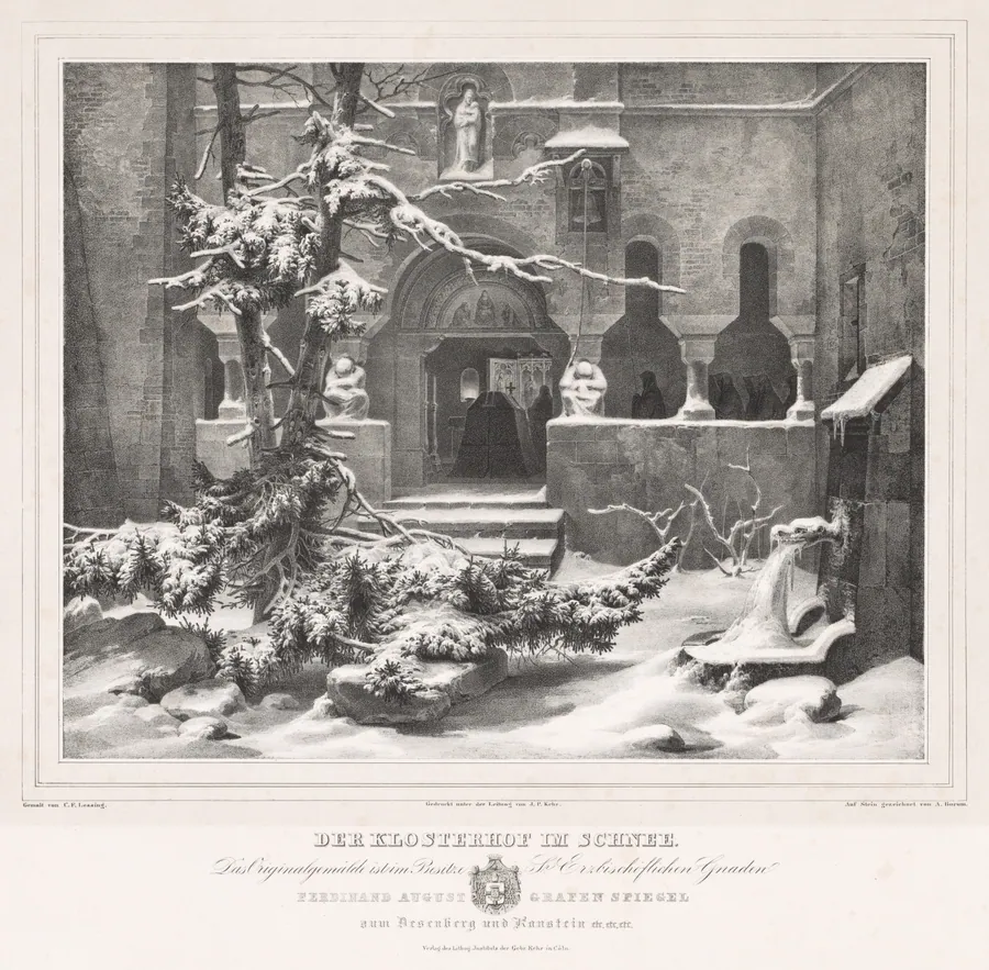 Churchyard with Snow by Andreas Borum