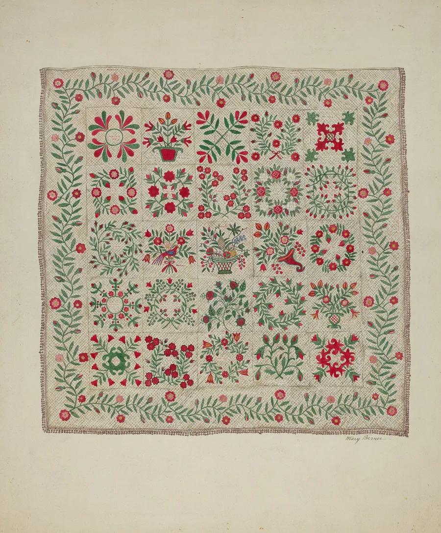 Applique Quilt by Mary Berner