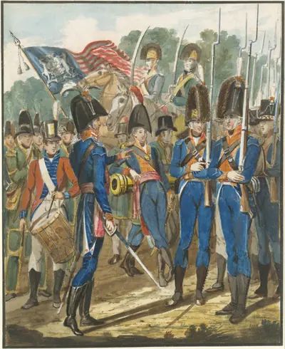 Members of the City Troop and Other Philadelphia Soldiery