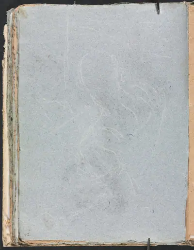 Verona Sketchbook: Figure study (page 72)