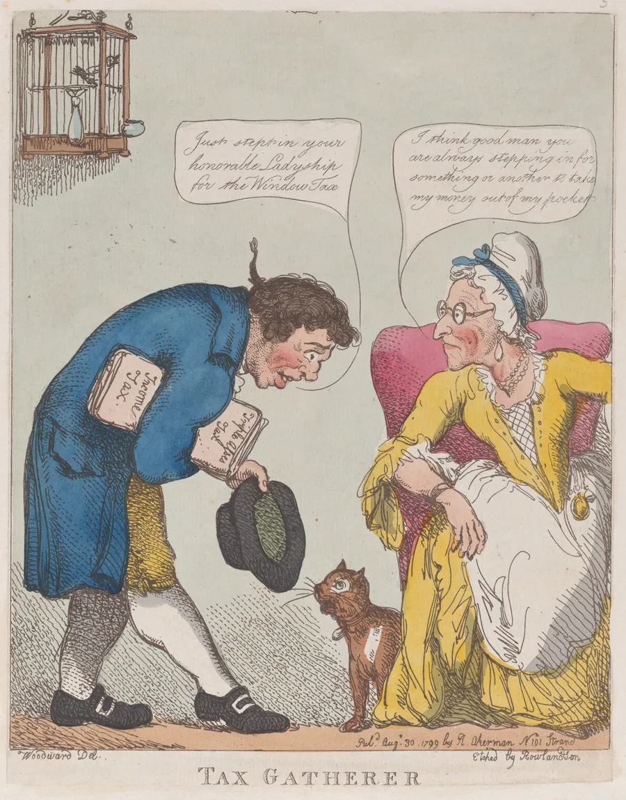 Tax Gatherer by Rudolph Ackermann, London