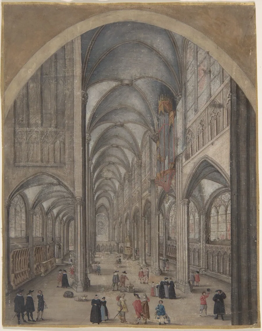 Interior of Strasbourg Cathedral by Jacob van der Heyden