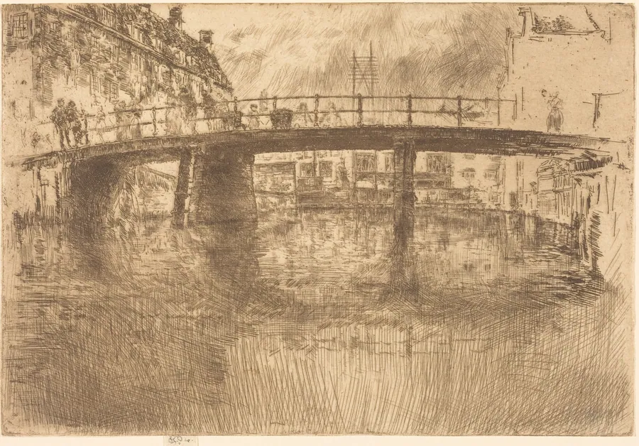 Bridge, Amsterdam by James McNeill Whistler
