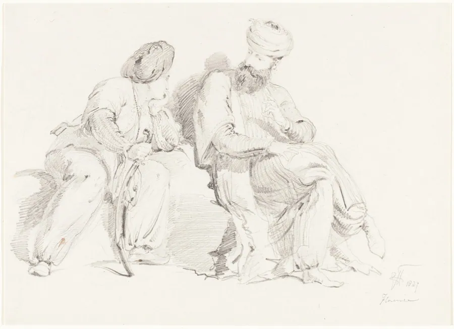 Two Men in Oriental Dress by Sir George Hayter