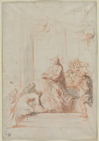 Christ Administering the Host