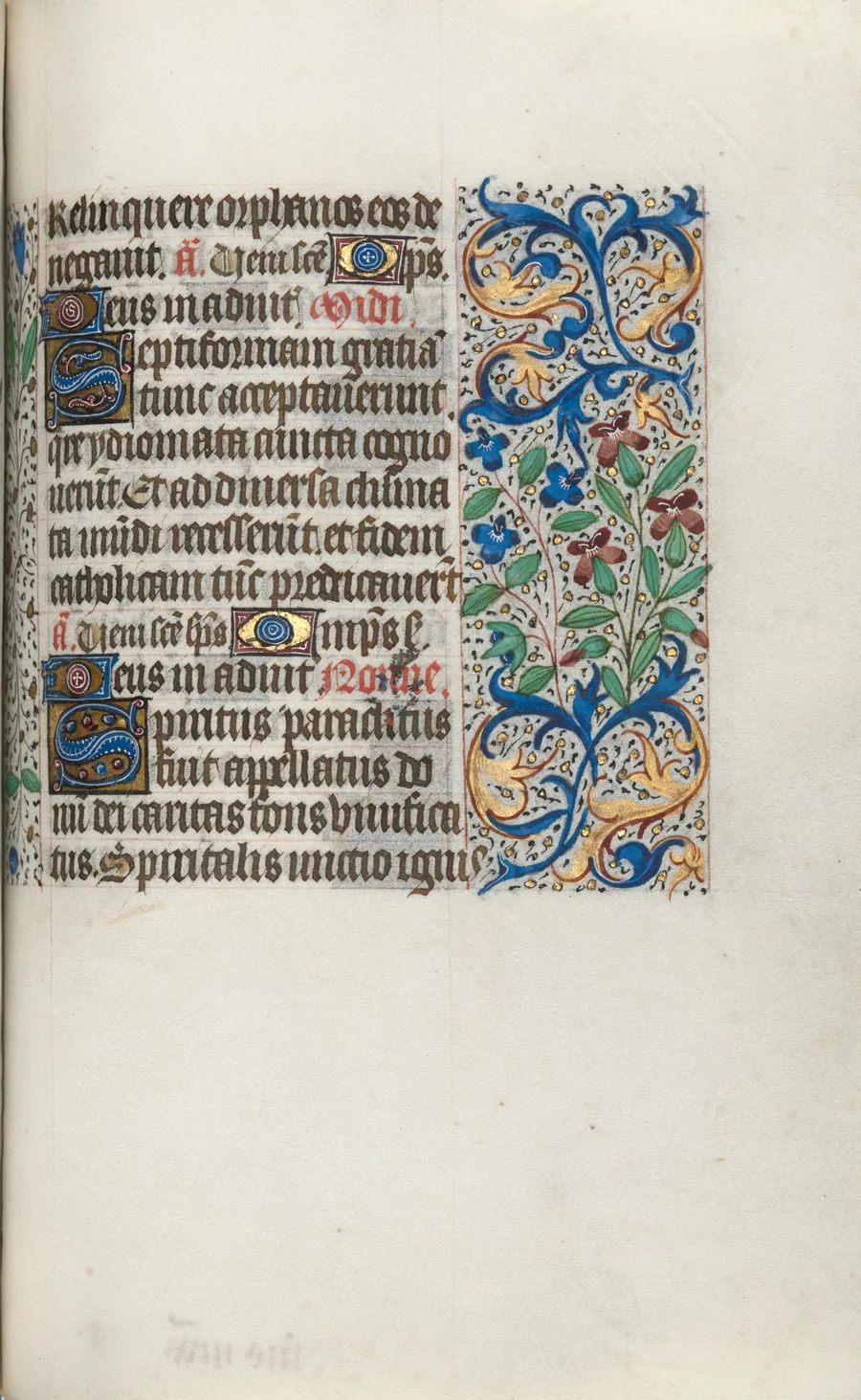Book of Hours (Use of Rouen): fol. 101r by Master of the Geneva Latini