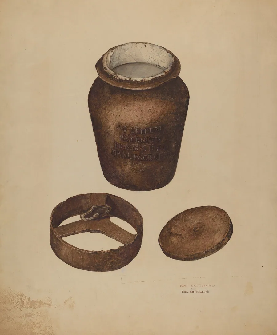 Cast Iron Fruit Jar by Doris Hollingsworth